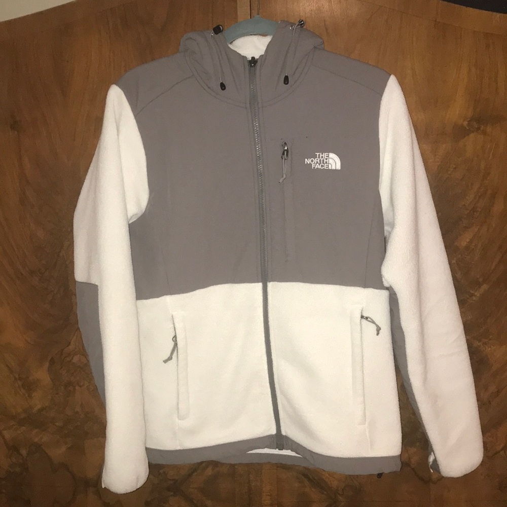 The North Face Denali Hoodie White/Grey